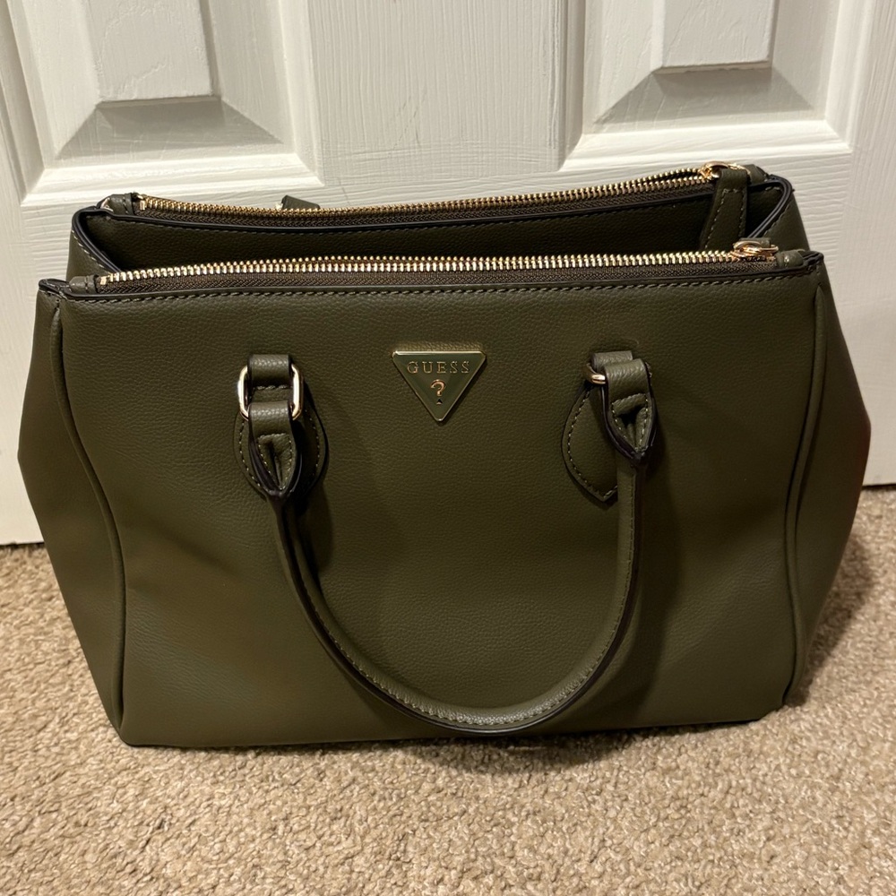 Guess Olive Leather Tote